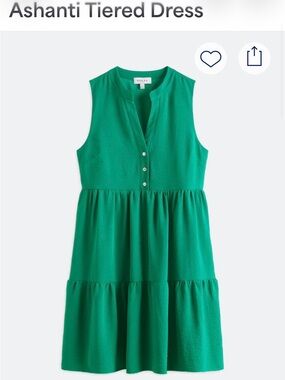 Gilli Ashanti Tiered Dress - Emerald